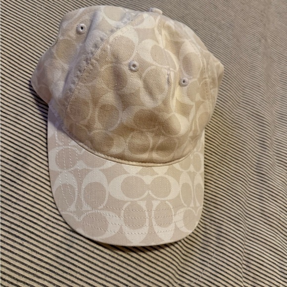 Coach Cream Signature Cap main image 6
